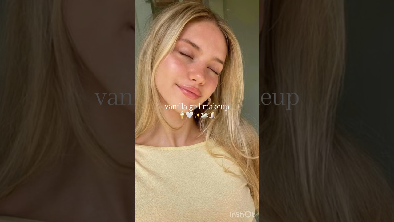 vanilla girl makeup🦢🕯️🍦✨ #makeup #vanilla #viral #shorts