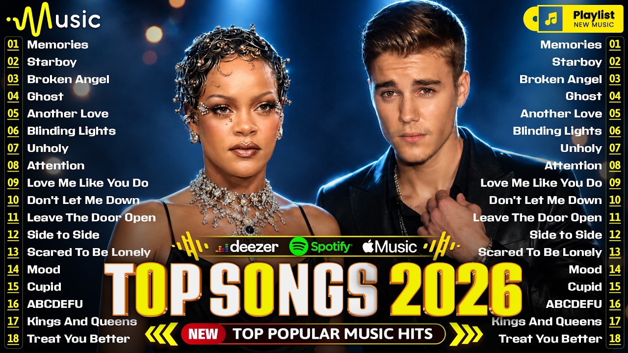 Billboard Pop Music 2026 🌈 Rihanna, Ariana Grande, Dua Lipa, Adele, Justin Bieber, Ed Sheeran