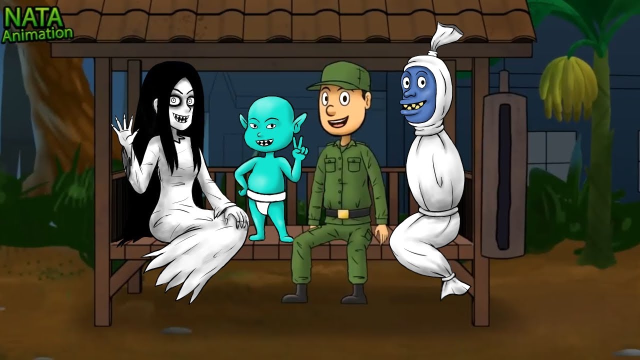 Kompilasi Kartun Horor Lucu Kuntilanak 2D Nata Animation