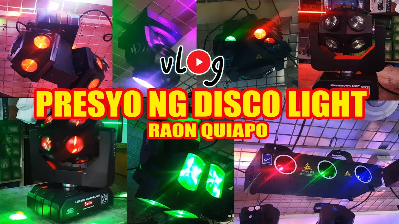 Presyo ng mga DISCO LIGHT sa Raon Quiapo #raon #quiapo