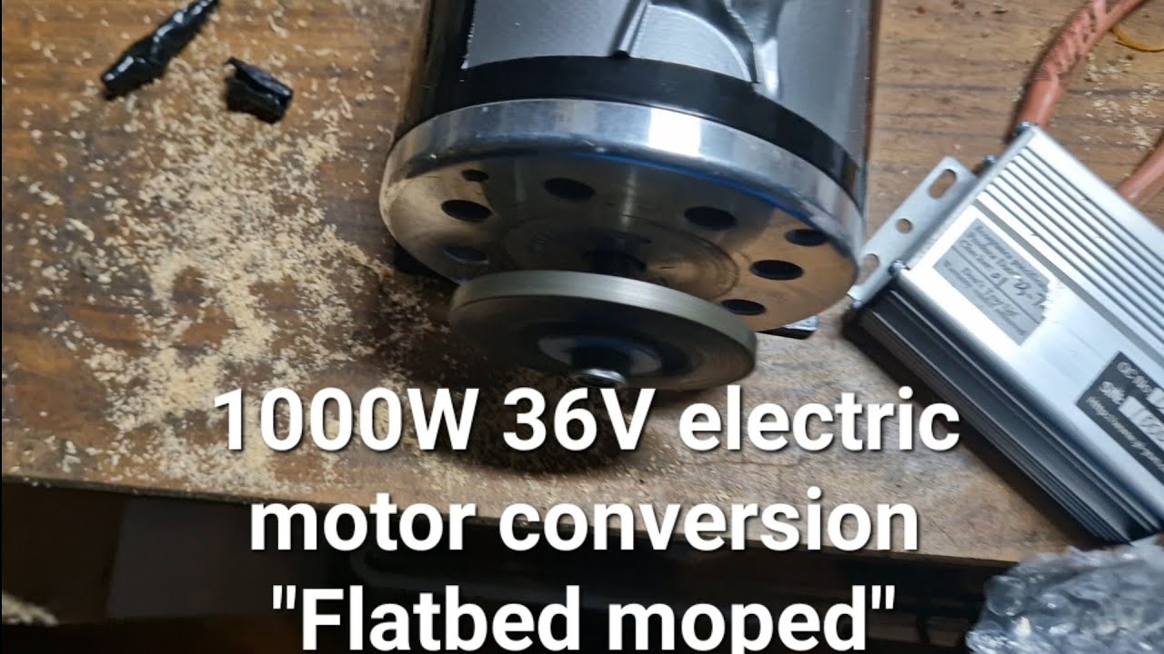 1000W 36 Vdc brushed motor and 36 Vdc controller (tested with hand throttle and three car batteries)