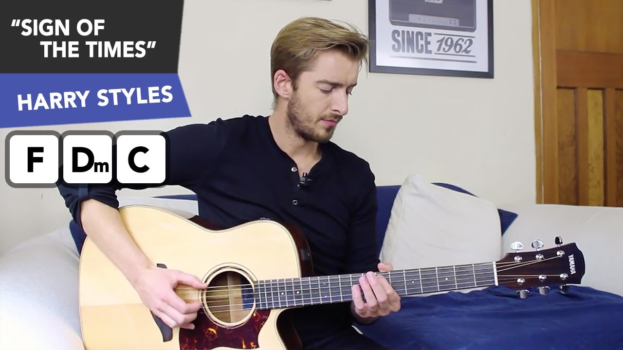 Harry Styles - Sign Of The Times Guitar Lesson Tutorial EASY Chords + No Capo