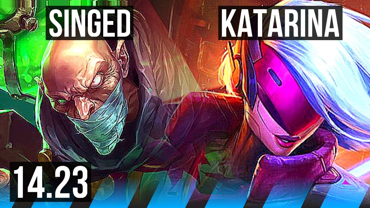 SINGED vs KATARINA (MID) | 71% winrate | KR Diamond | 14.23