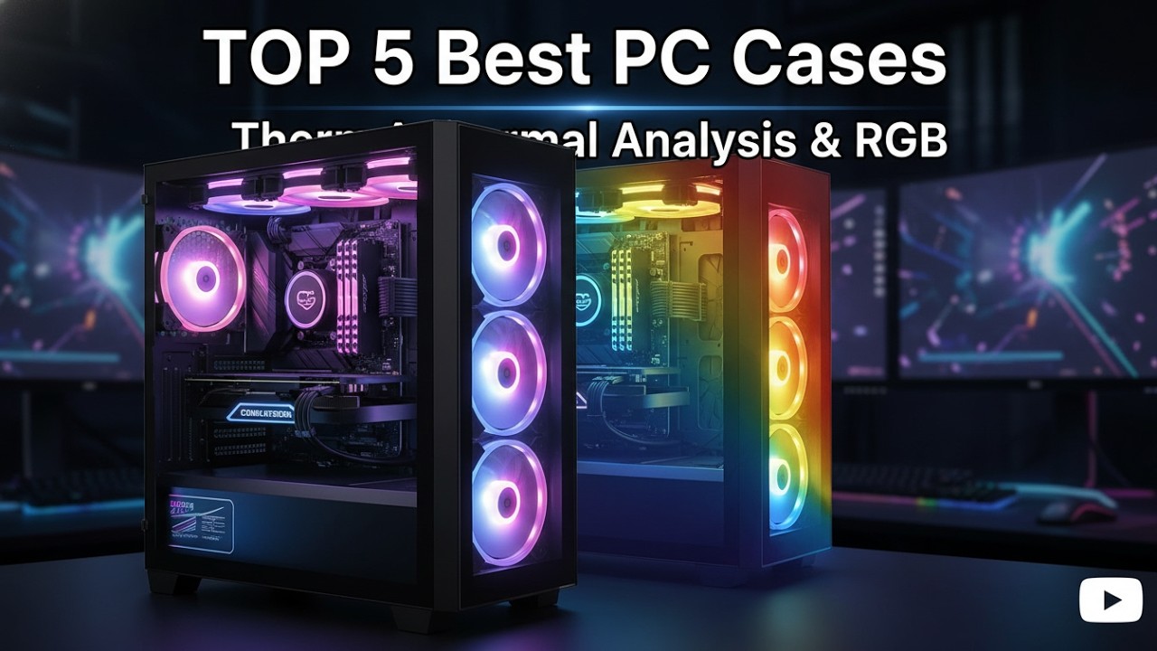 Top 5 Best PC Cases of 2026! (Airflow, Budget & Aesthetics)
