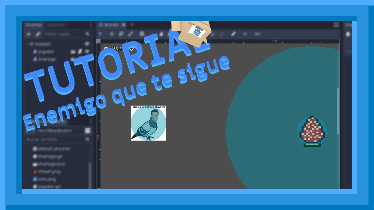 Como hacer un ENEMIGO que te SIGUE (Godot 3.5) - TUTORIALES DEL CAPITAN GODOT [No es Megameca04]