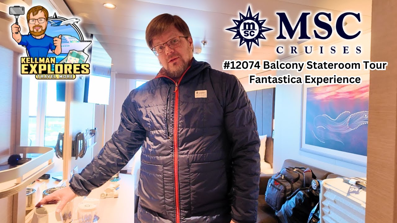 MSC Euribia Balcony Stateroom #12074 Tour | Fantastica Experience | Room Tour | Cruise Ship Cabin |