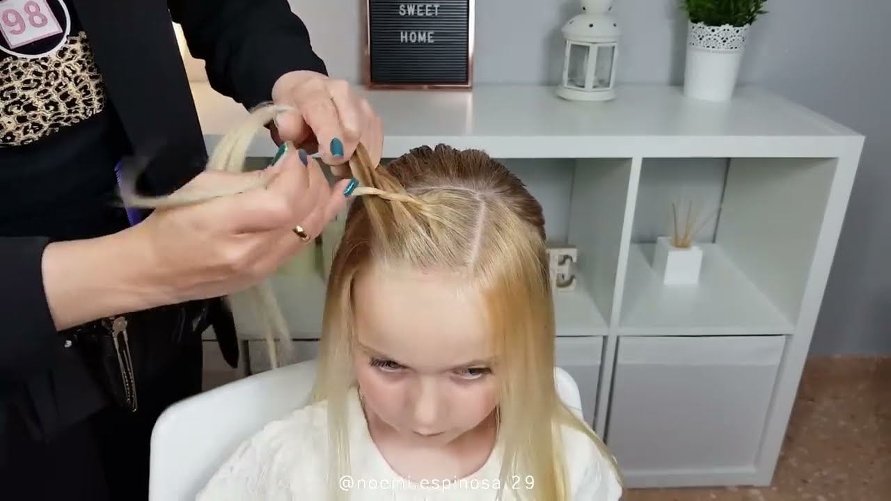 PEINADO PARA NIÑA PRIMERA COMUNION FACIL Y RAPIDO