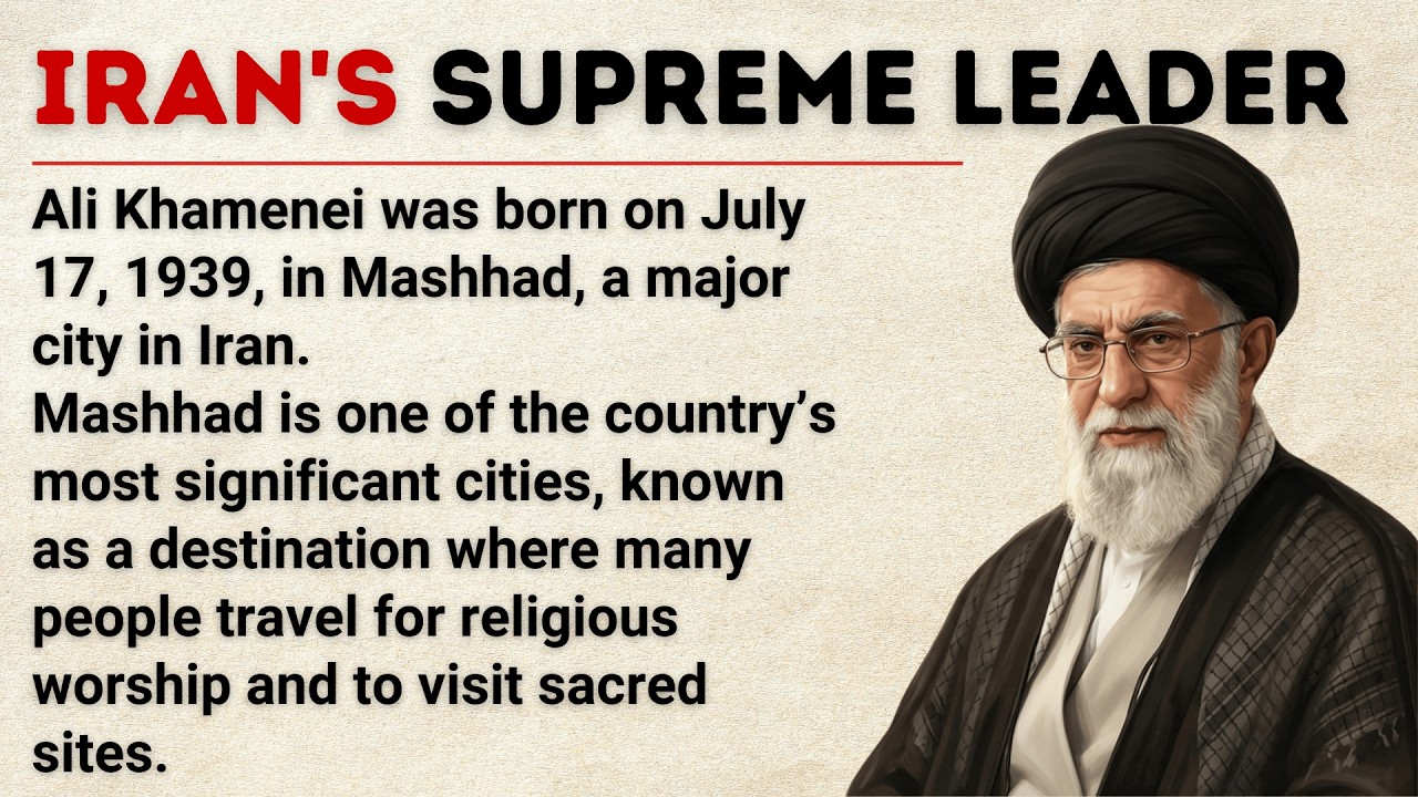 History of Ali Khamenei 🇮🇷 Learn English Through Story (2026 Update) Level 3 🎧📚