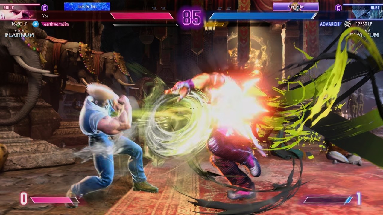 SF6 - earthwormJim (Guile) vs ADVARCH (Alex)