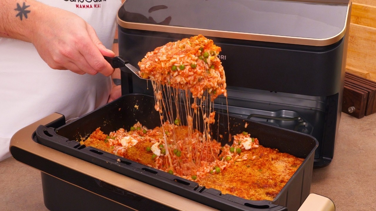 SFORMATO DI RISO IN FRIGGITRICE AD ARIA