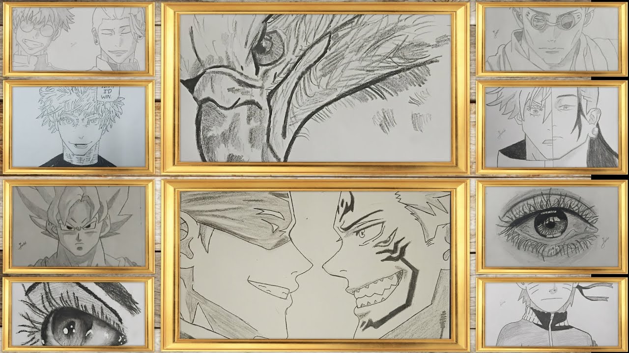 My Top 10 Best Drawings (Anime + Realistic Art!) 🎨🔥