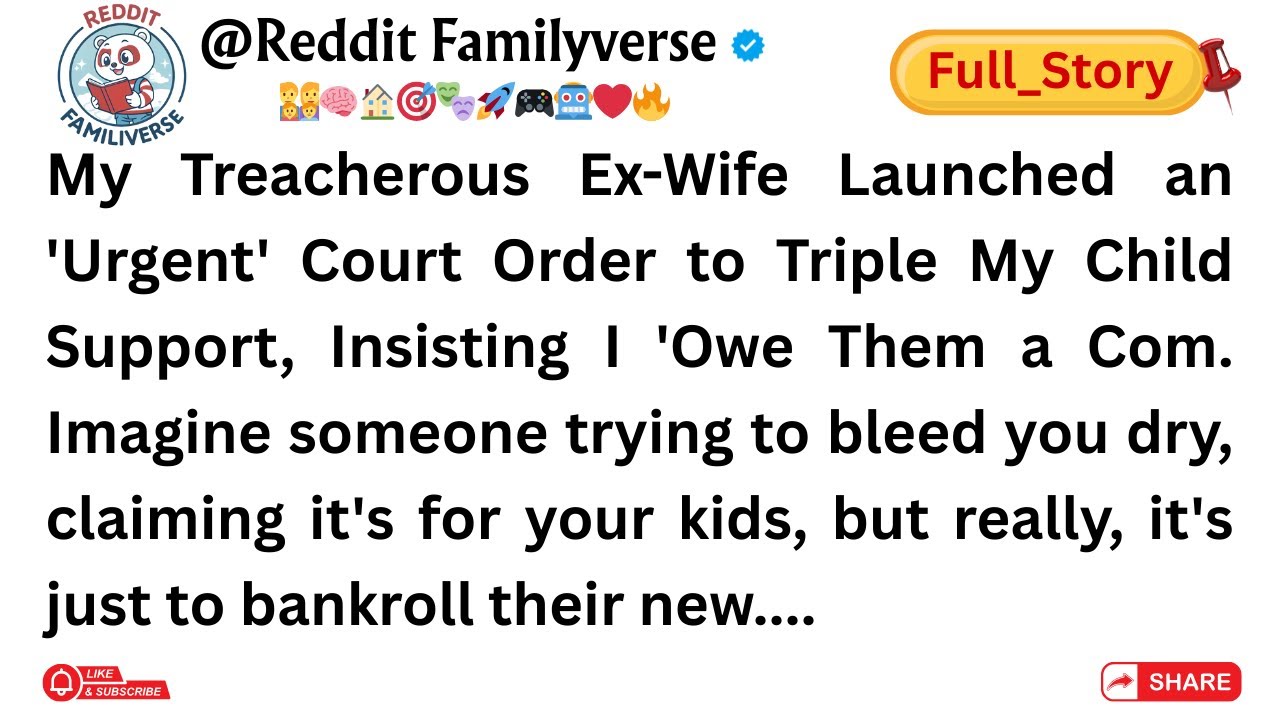 (Full Story)My Treacherous Ex-Wife Launched an 'Urgent' Court Order to Triple My Child Support,....