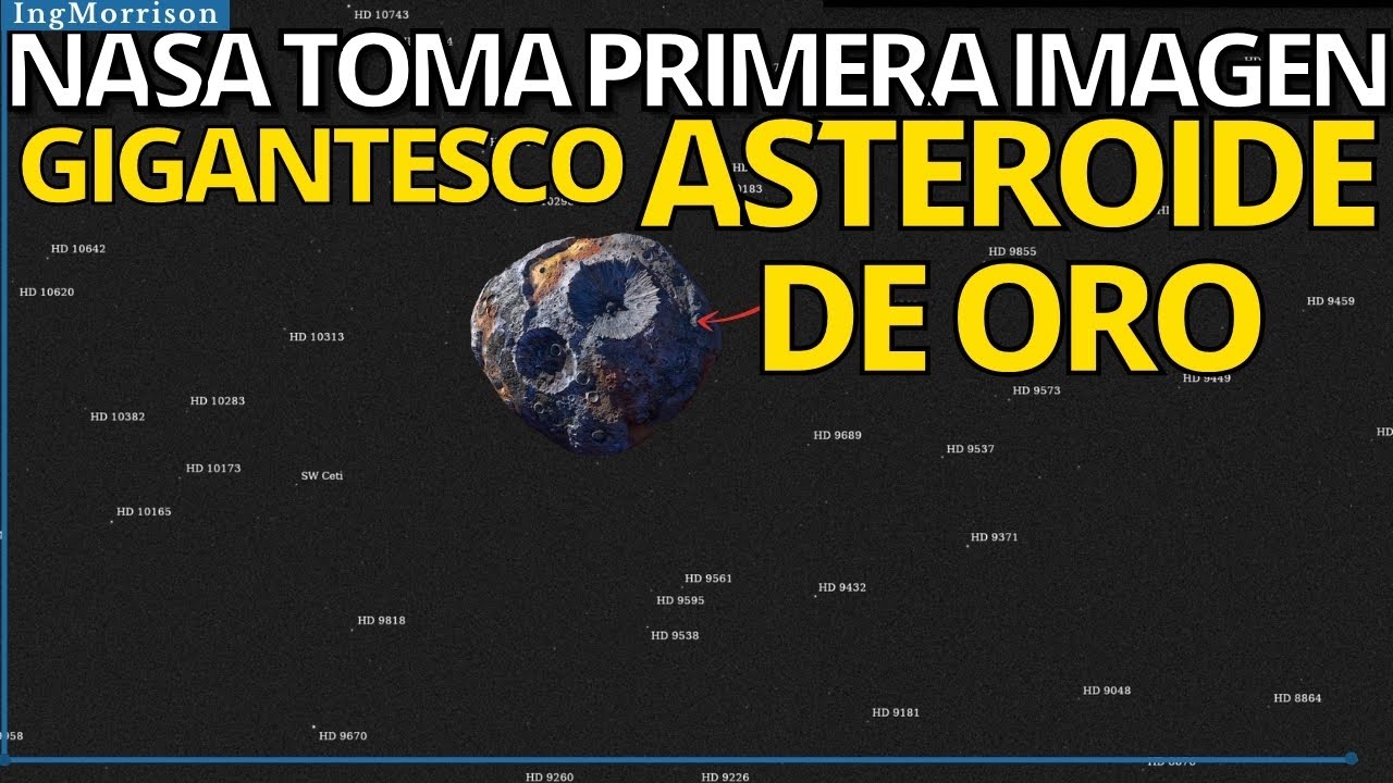MINA DE ORO EN EL ESPACIO nave espacial Psyche de la NASA ASTEROIDE DE ORO multimillonario PSYCHE 16