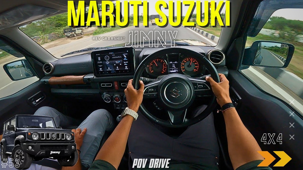 2023 MARUTI SUZUKI JIMNY | 1.5L 103BHP | POV Drive #53 | 4K |  JIMNY | REV GEARSHIFT 