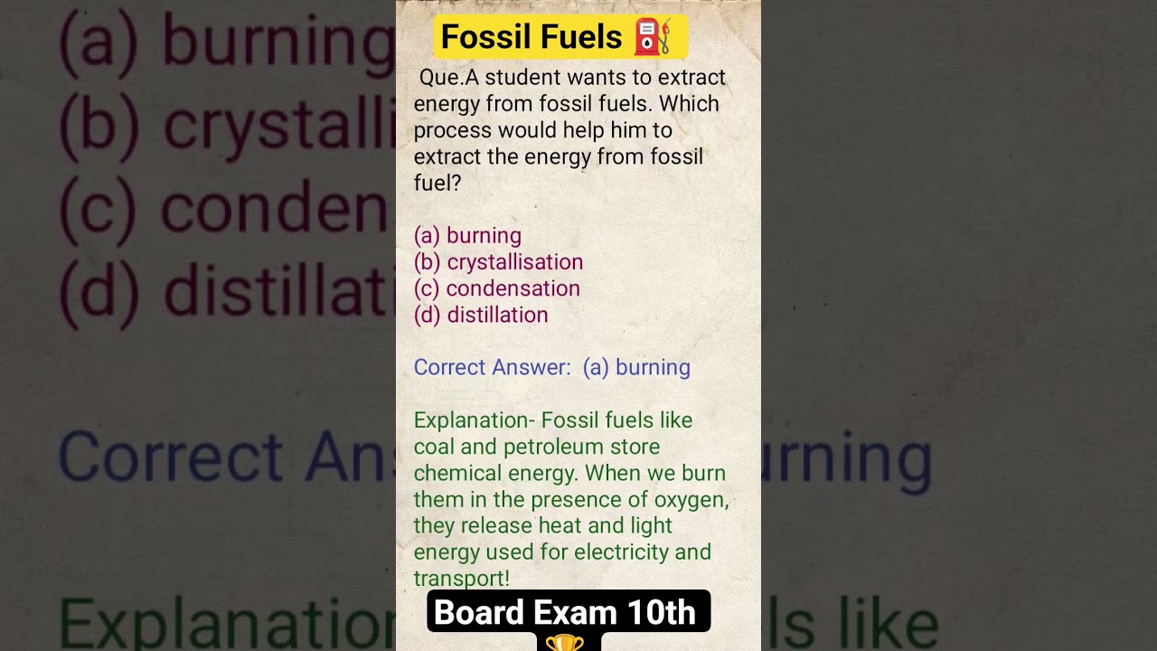 How Do We Get Energy From Fossil Fuels? 🤔 | Class 10 Science 