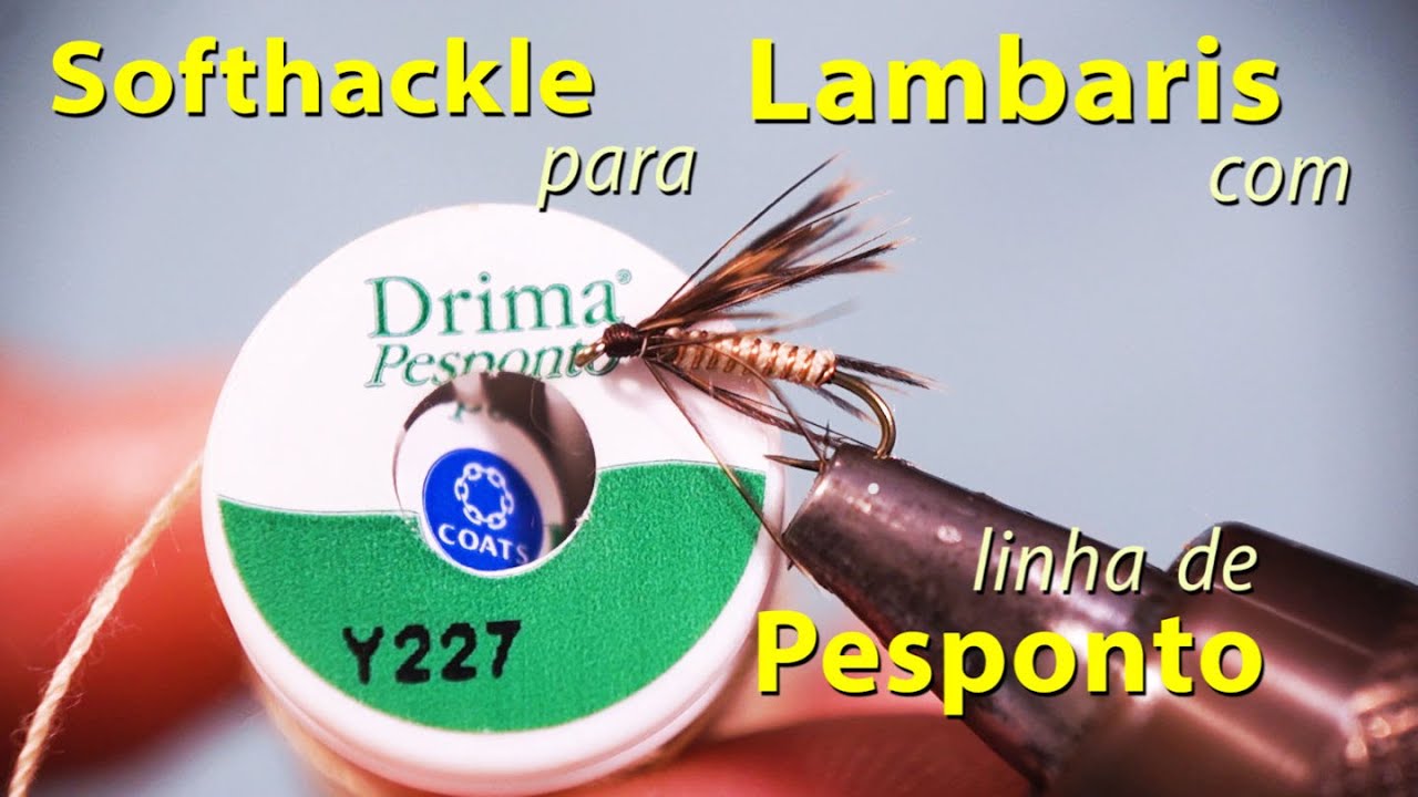 Isca de fly para lambari: mosca softhackle com linha de pesponto