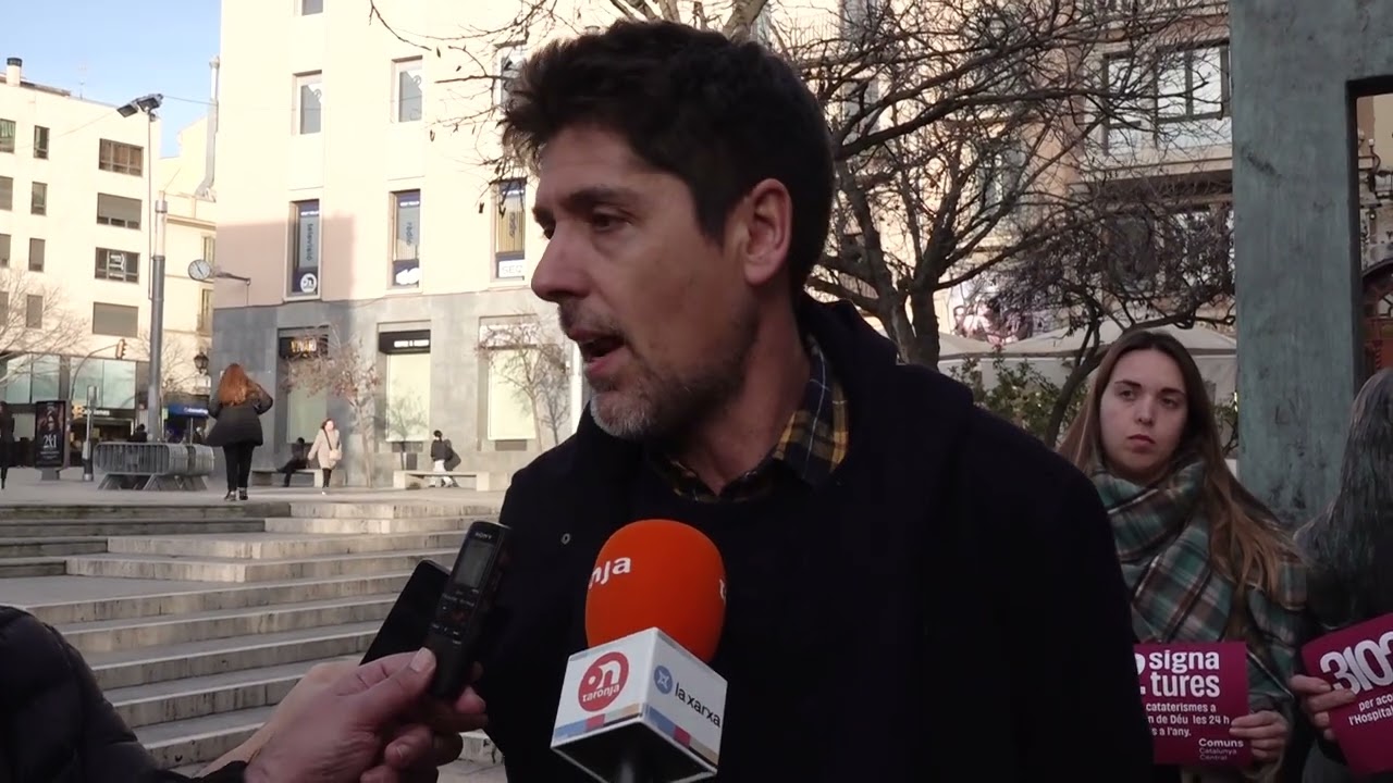 Els Comuns reclamen amb tres mil firmes cateterisme urgent a Manresa