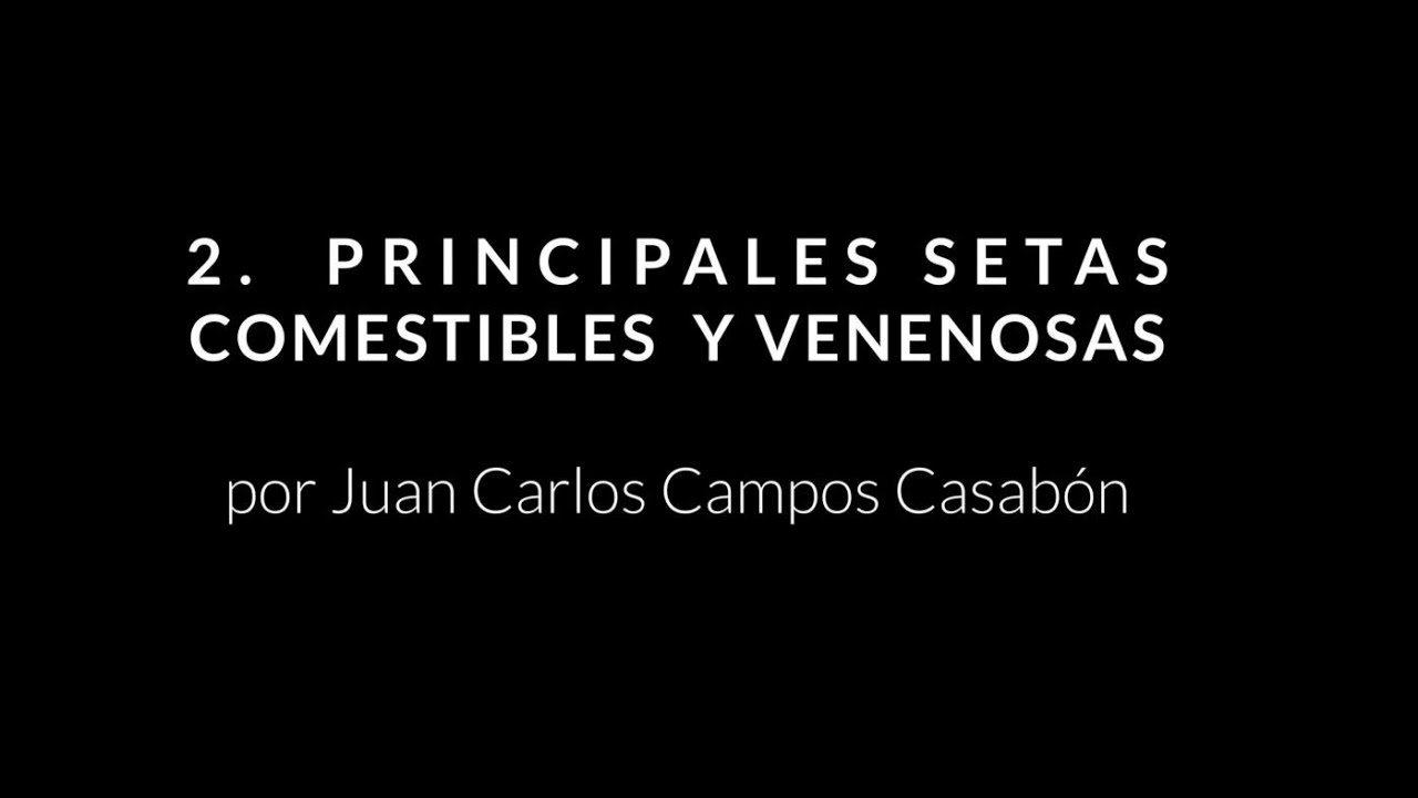 02. Curso de iniciación al conocimiento de hongos. Principales setas comestibles y venenosas