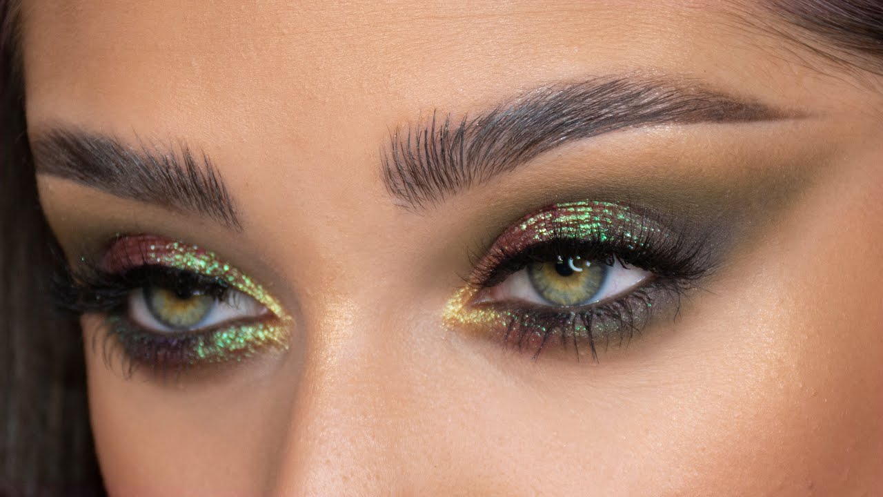 GlamShop.pl turbina | Сверкающий хаки макияж