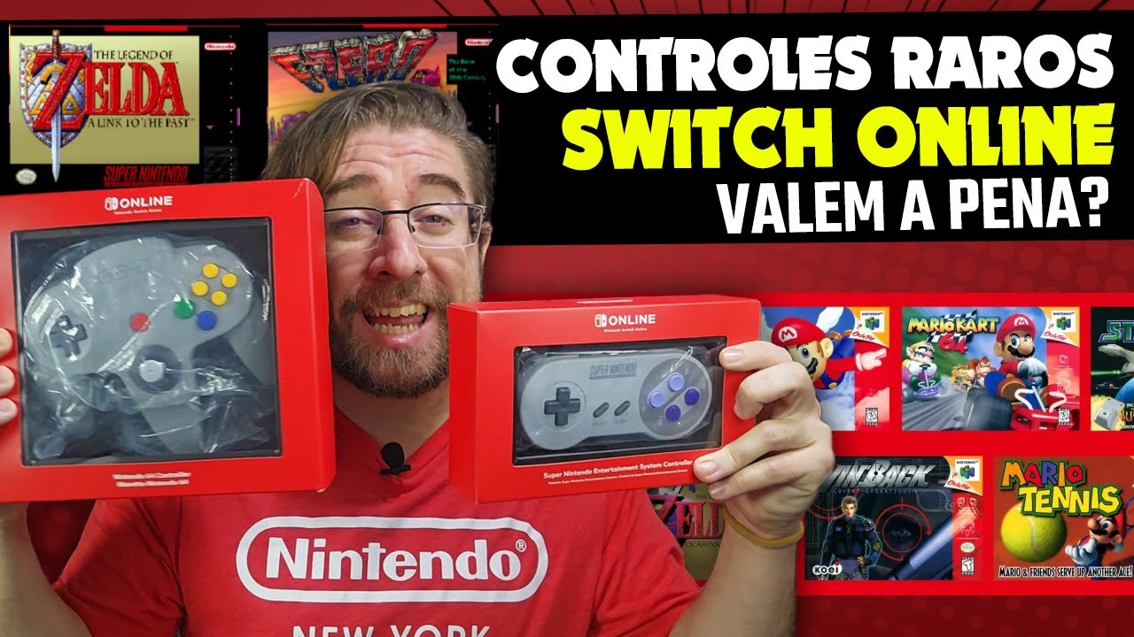 CONTROLES RAROS do Nintendo Switch Online VALEM A PENA?
