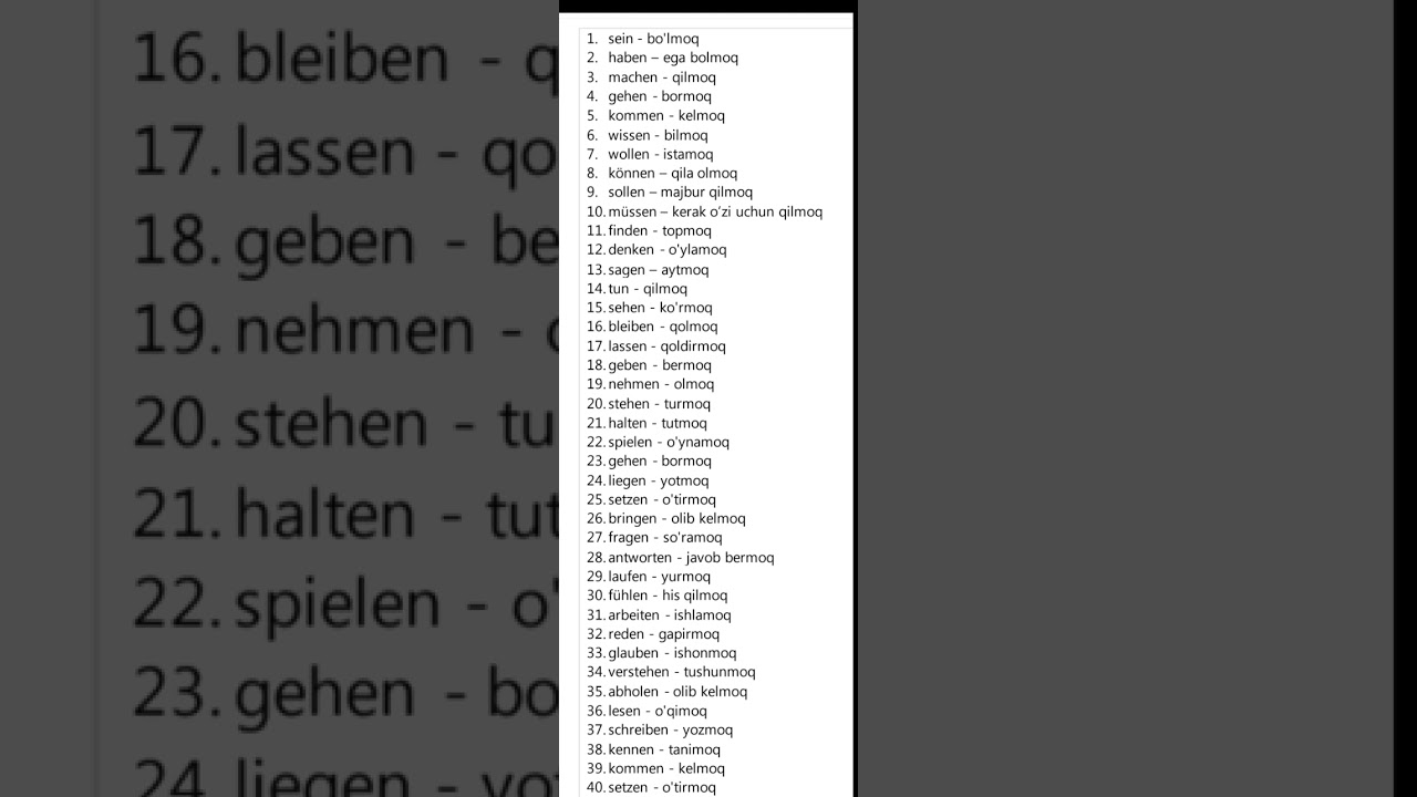 #nemis #lugat #nemis_tili #deutsch