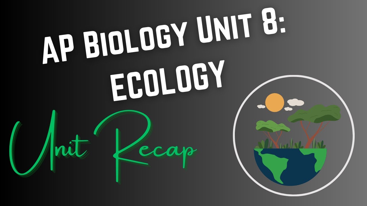(2019 curriculum) Unit 8: Ecology AP Biology RECAP