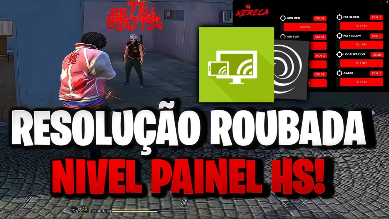 Melhor resolução e sensibilidade tela esticada do Second Screen Free Fire Xiaomi, Samsung e Motorola