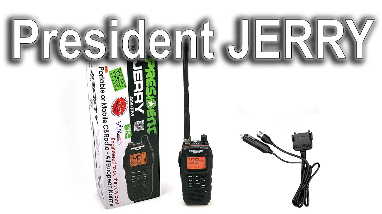 PRESIDENT JERRY Portatil AM/FM walkie CB 27