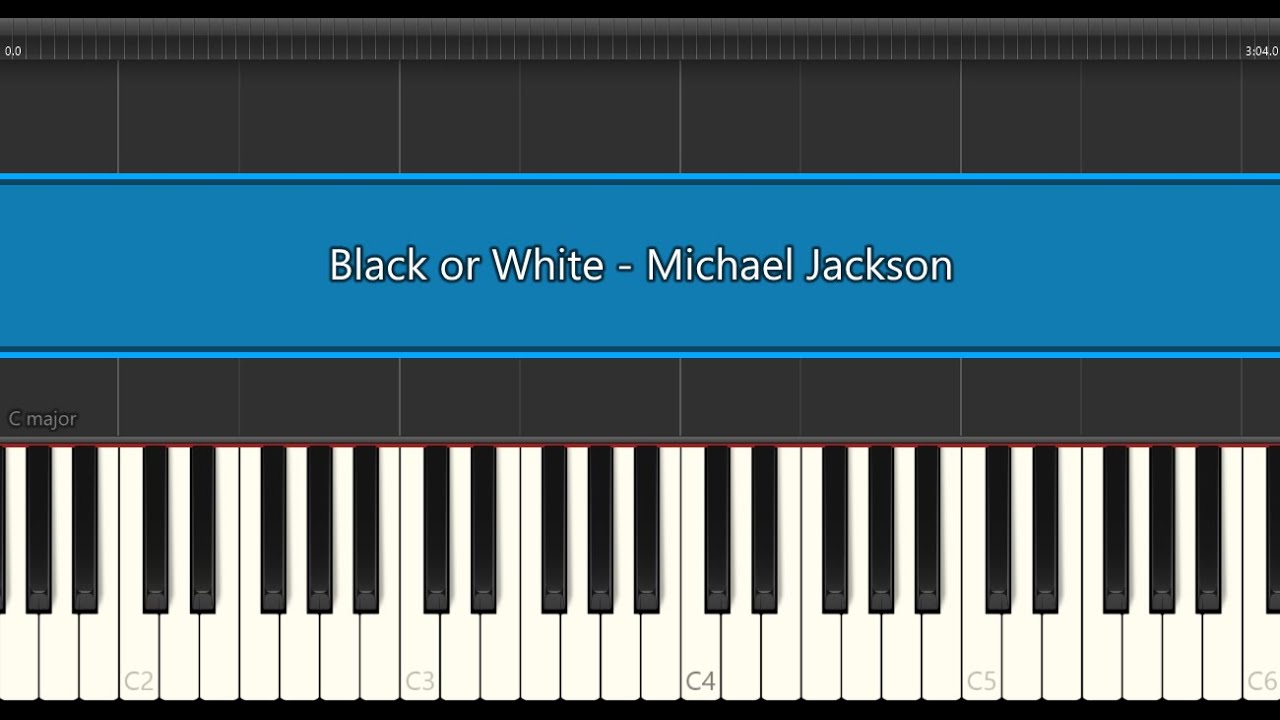 Black or White Michael Jackson Piano