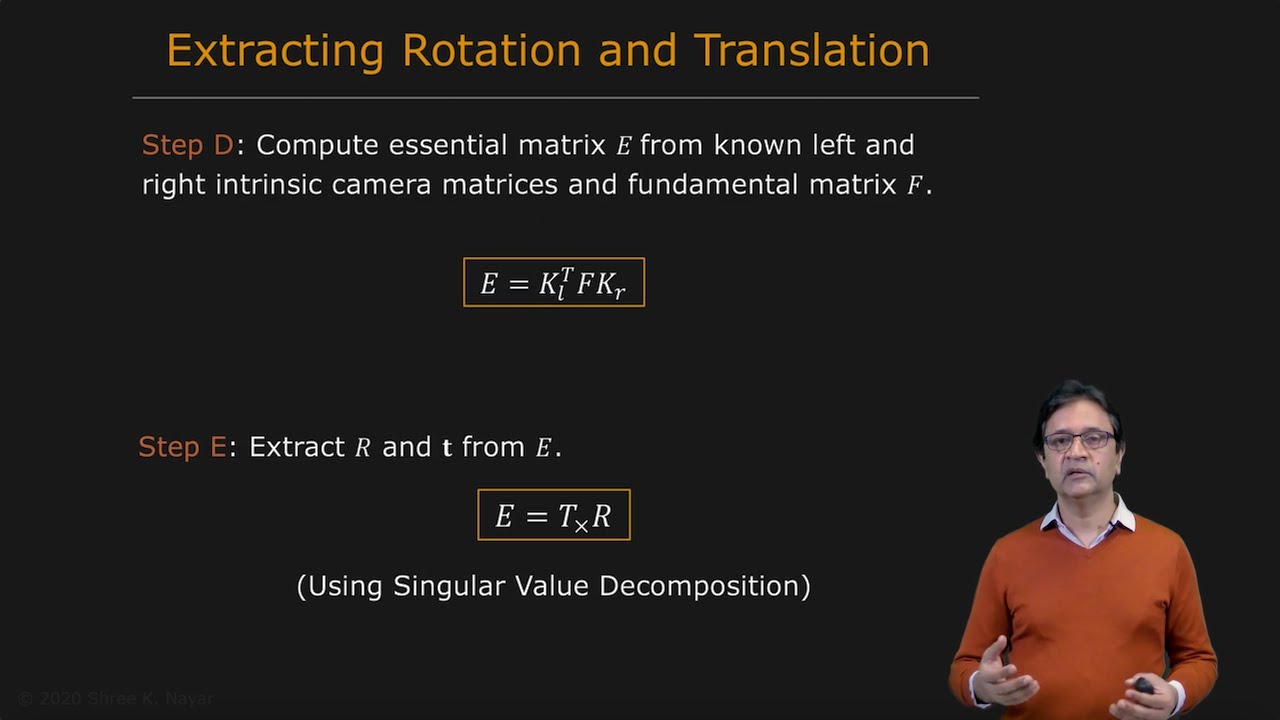 Estimating Fundamental Matrix | Uncalibrated Stereo