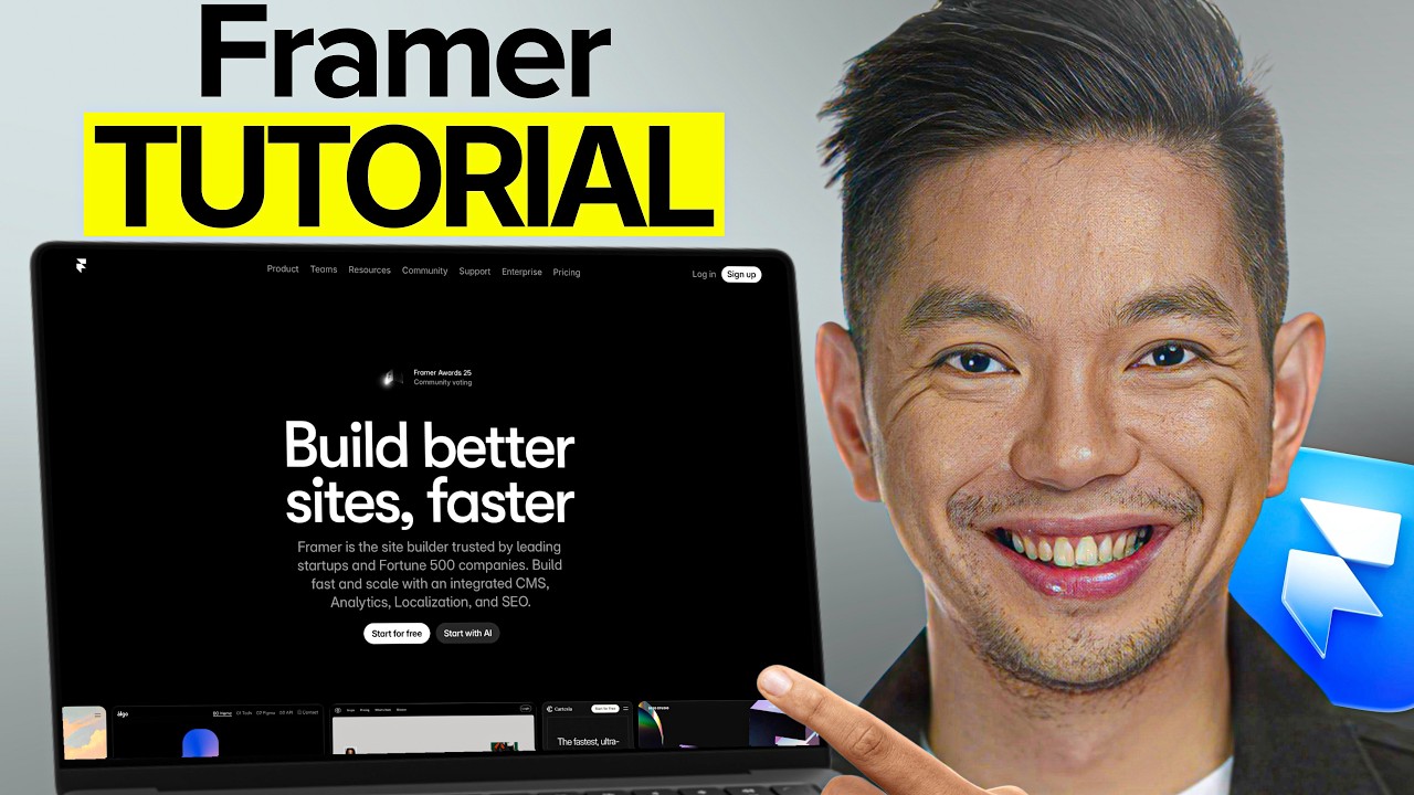 Framer - Full Tutorial for Beginners 2026: Build Website with AI