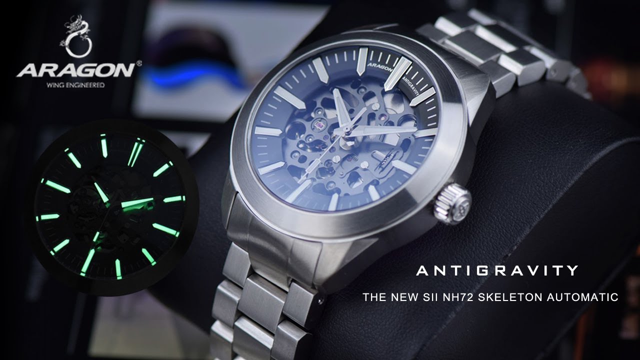 ARAGON® Antigravity (SEIKO) SII NH72/NH70 Skeleton Automatic