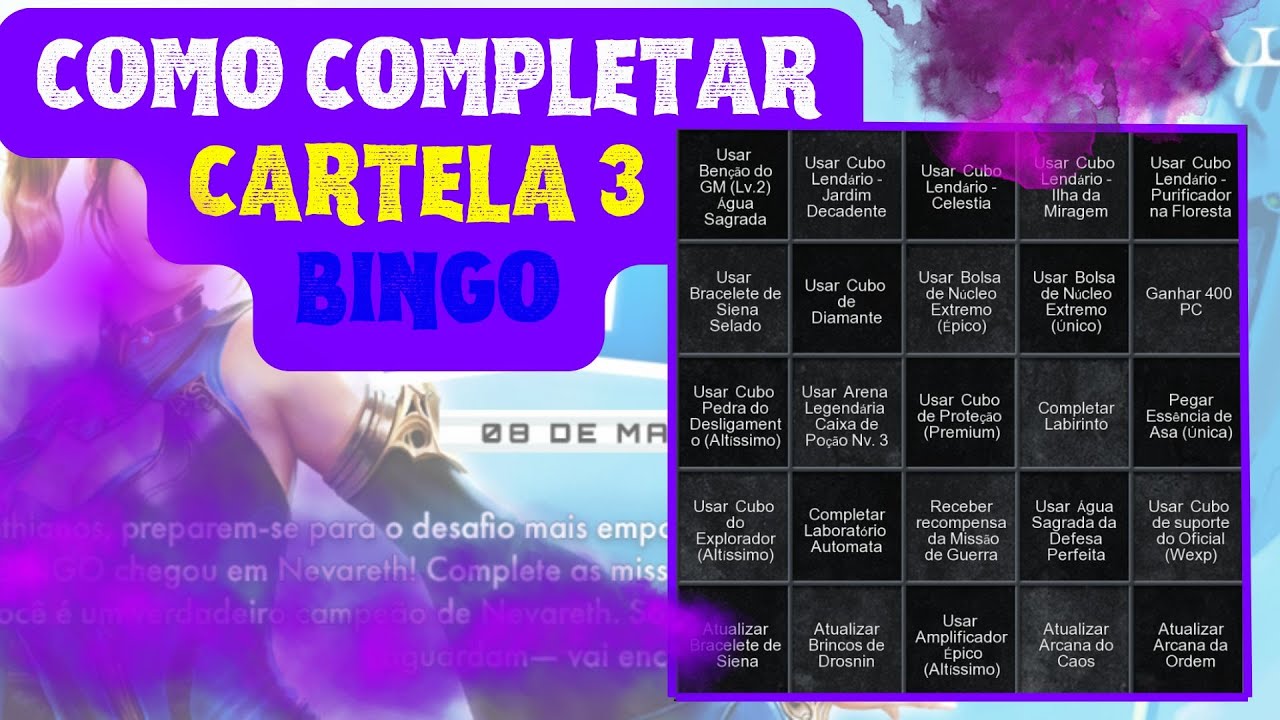 [CABAL ONLINE COBR] - CARTELA DE BINGO [3] - SUPER SLAM BINGO - [08/05 - 17/06]