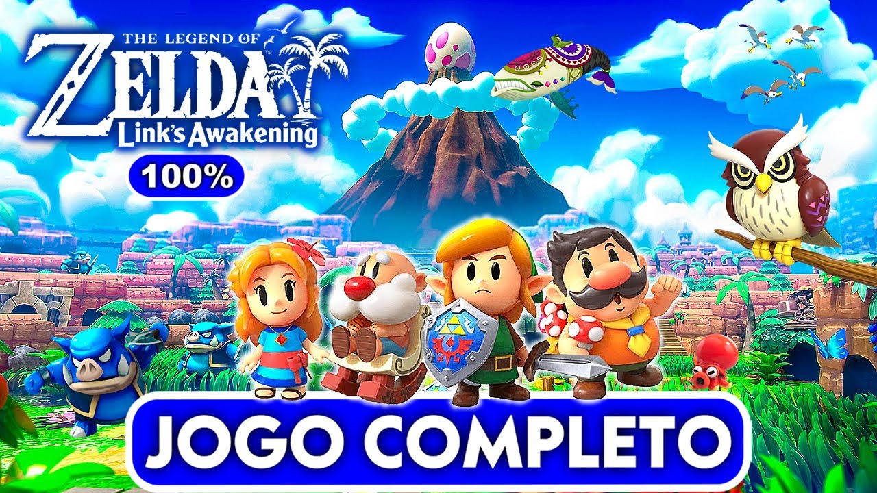 Gameplay completo de Legend of Zelda Link's Awakening (REMAKE) - Guia 100% do jogo [Sem Comentario]