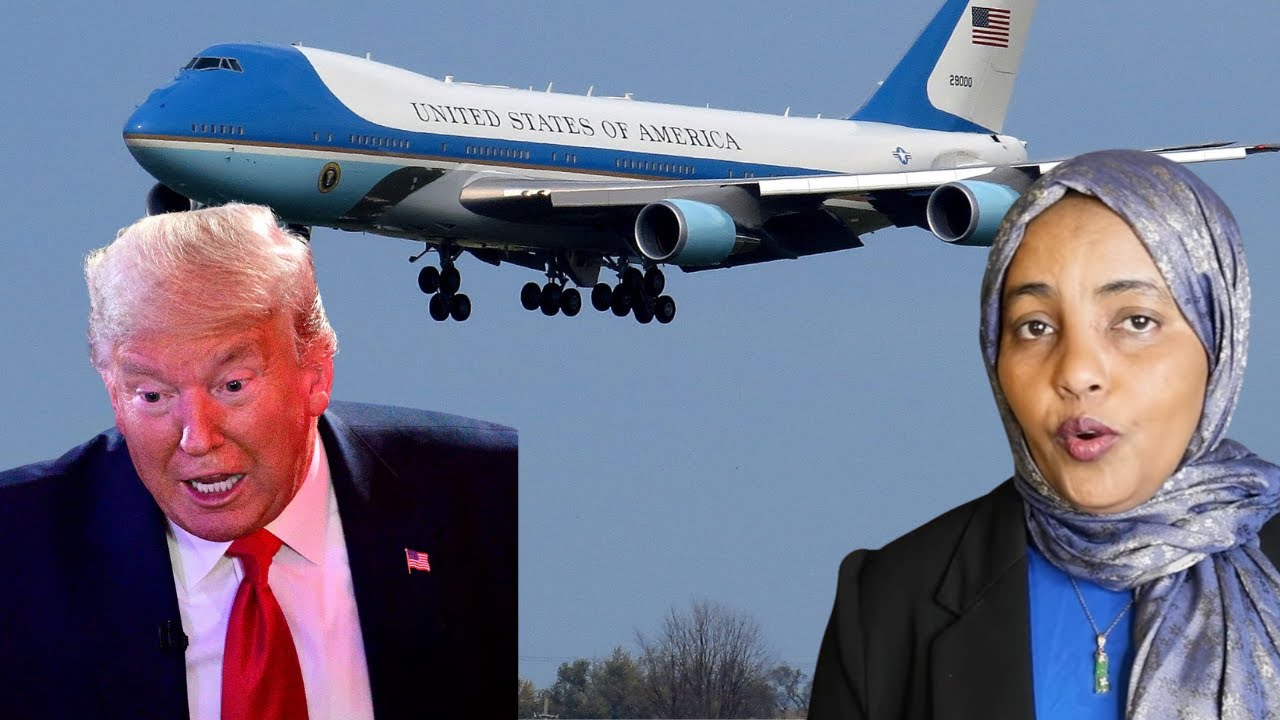 WAR DEG DEG AH: MAXAA HELAY DIYAARADII UU SAARNAA MD DONALD TRUMP EE AIRFORCE 1?