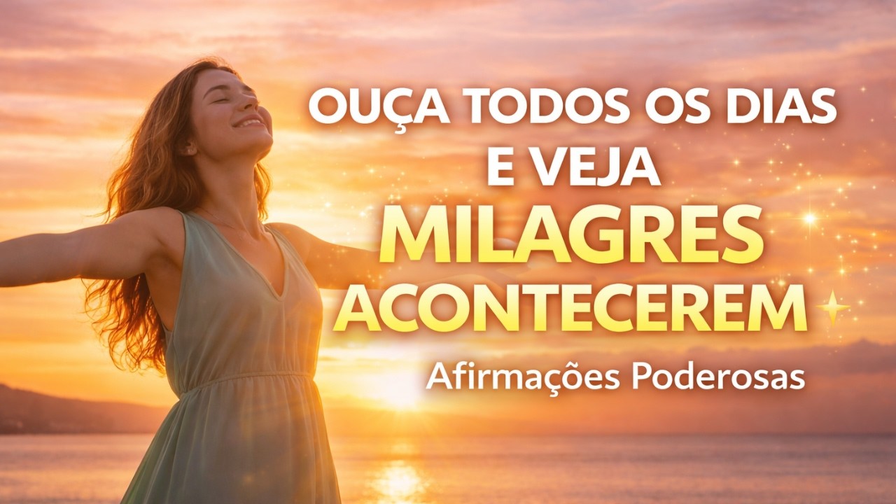 OUÇA TODOS OS DIAS E VEJA MILAGRES ACONTECEREM ✨ Afirmações Poderosas