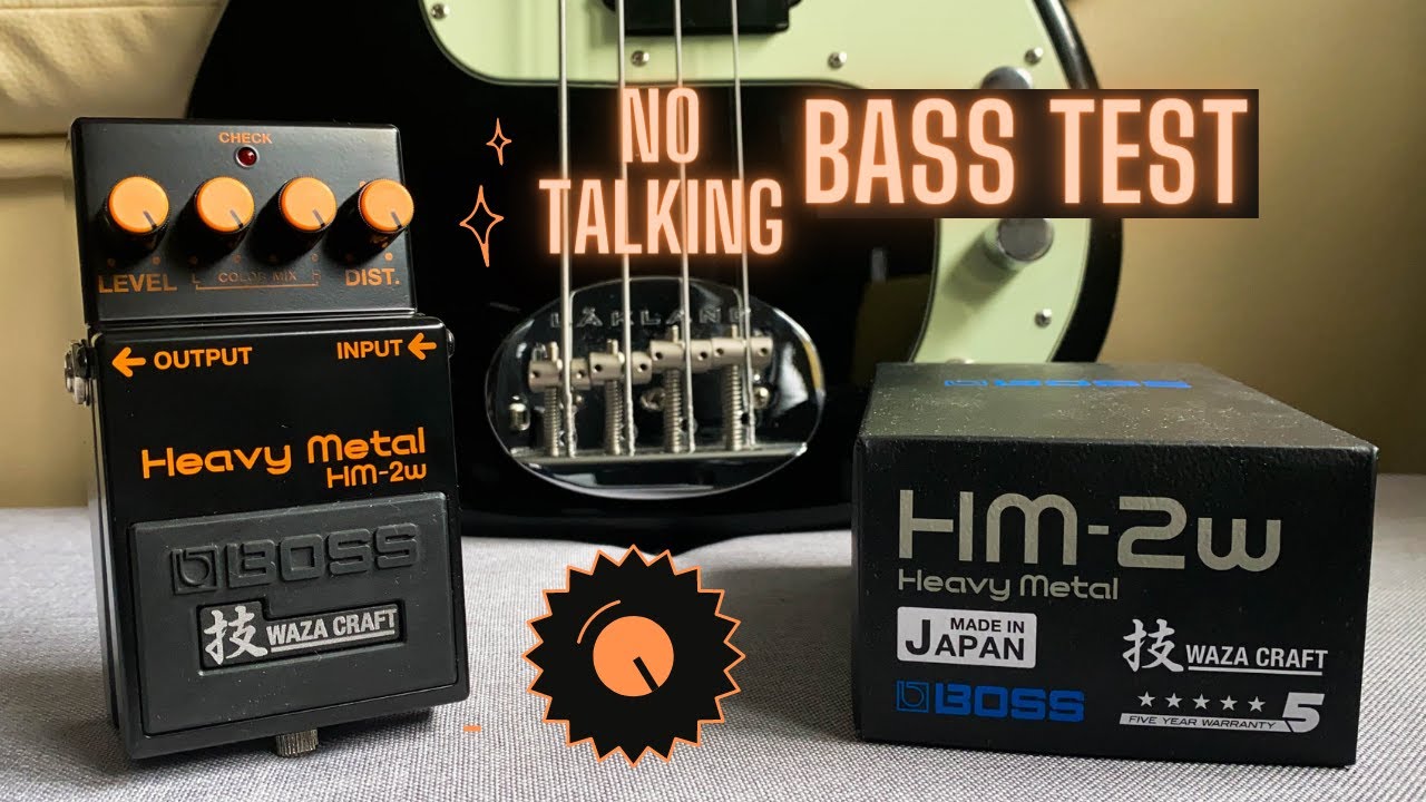 Boss HM-2w Heavy Metal  Bass Guitar Demo (no talking)