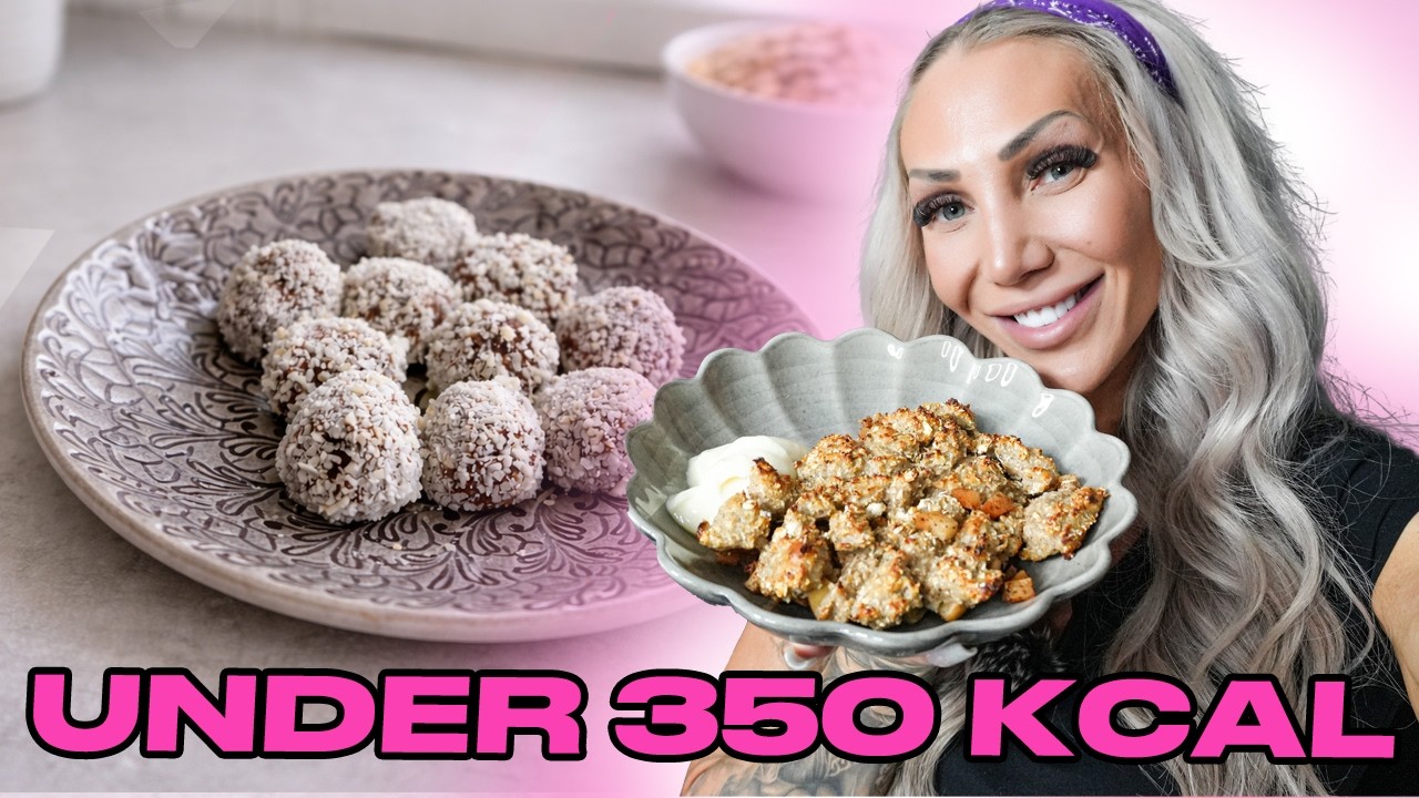 Mättande mellanmål under 350 kcal | Proteinäppelpaj & chokladbollar