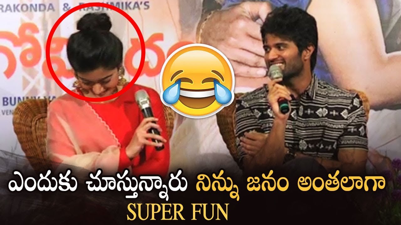 Vijay Devarakonda Hilarious Fun With Rashmika | Super Fun | Geetha Govindam | Manastars