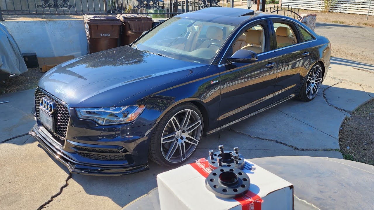 C7 Audi A6 3.0T Project : ECSTuning / EMD Wheel Spacers Install