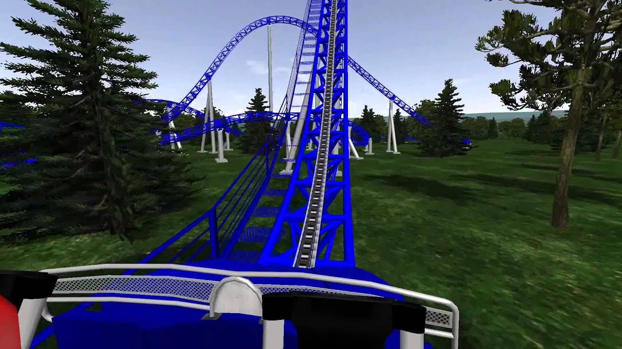 Nigloland Alpina Blitz Roller Coaster POV and Off-Ride Animation