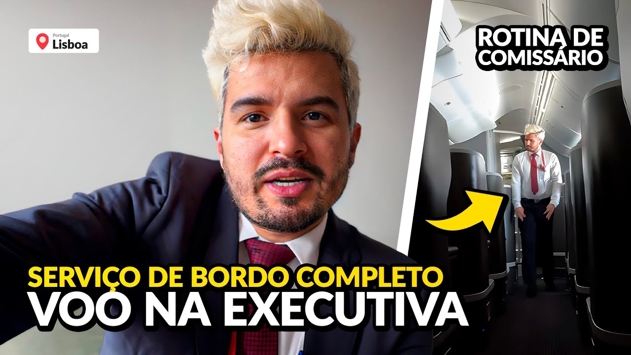 ROTINA DE COMISSÁRIO, SERVIÇO DE BORDO COMPLETO NA EXECUTIVA | LISBOA