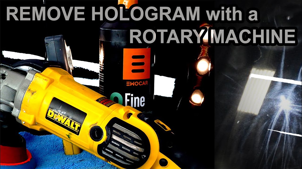 How to Remove a Hologram With a ROTARY MACHINE