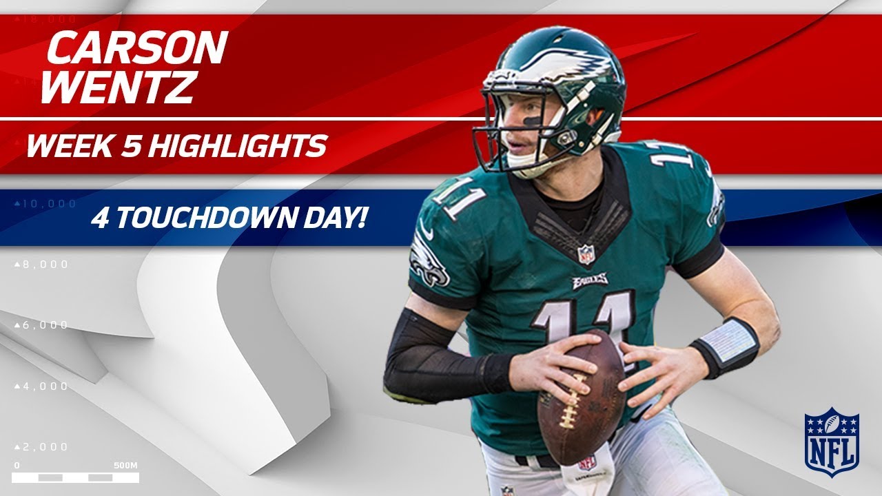 Carson Wentz's 4 TD Day vs. Arizona! | Cardinals vs. Eagles | Wk 5 Player Highlights
