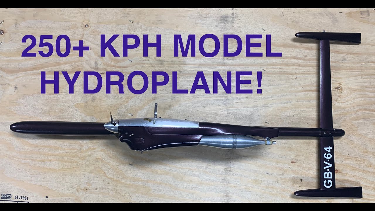 250+ KPH model boat - B1 tethered hydroplane