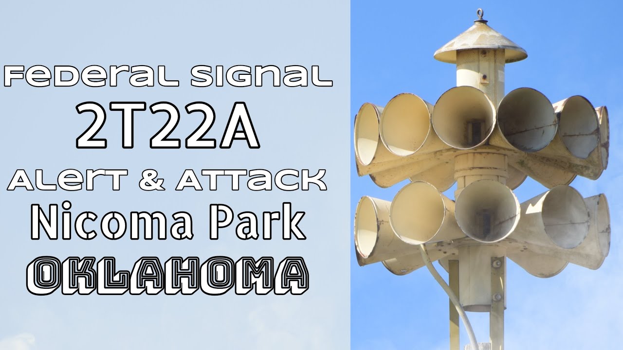 Federal Signal 2T22A | Alert & Attack | Nicoma Park, OK (Oklahoma Co. Tornado Siren Test) 12/19/20