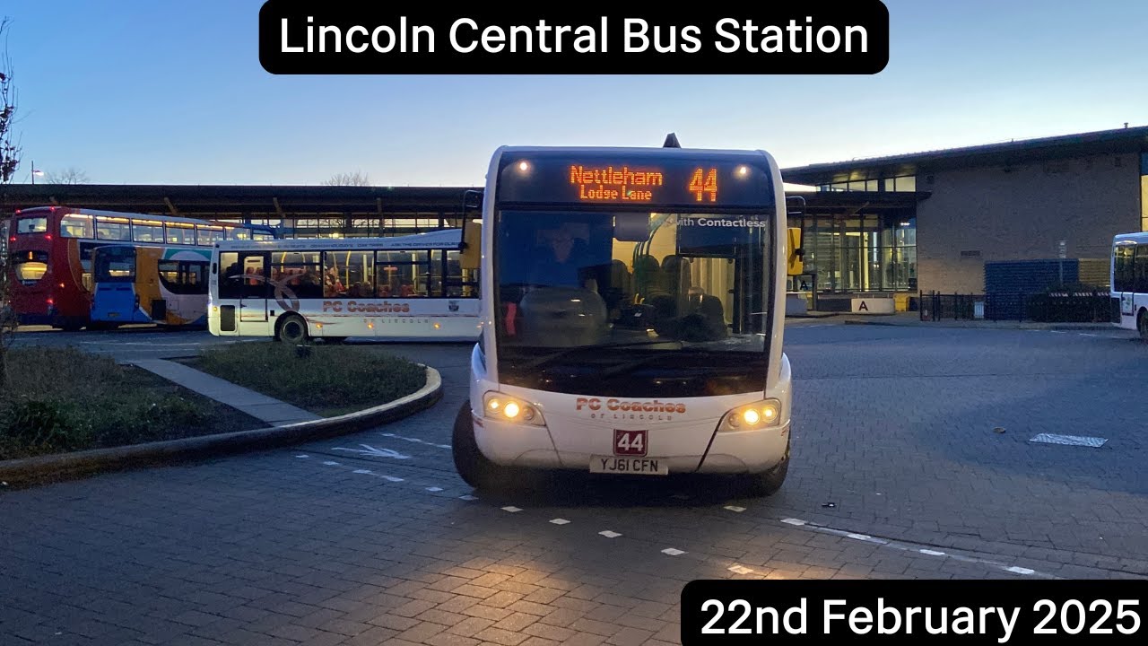 Buses at Lincoln Central Bus Station (22/02/2025) ft:@parker_on_paws