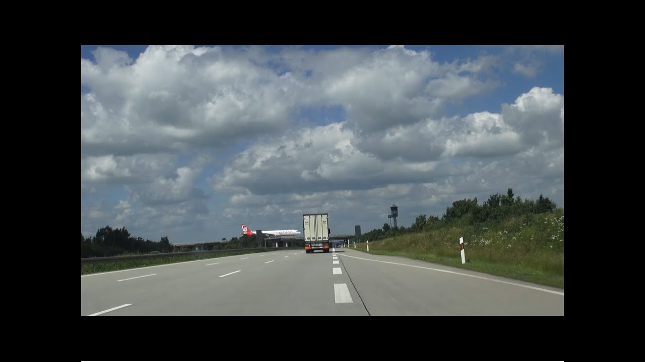 Autobahn A14 / A9 Flughafen Leipzig-Halle + Schkeuditzer Kreuz