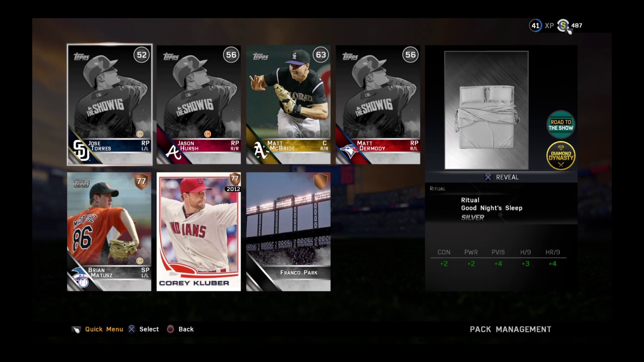 MLB&reg; The Show&trade; 16 pack opening flashback pull
