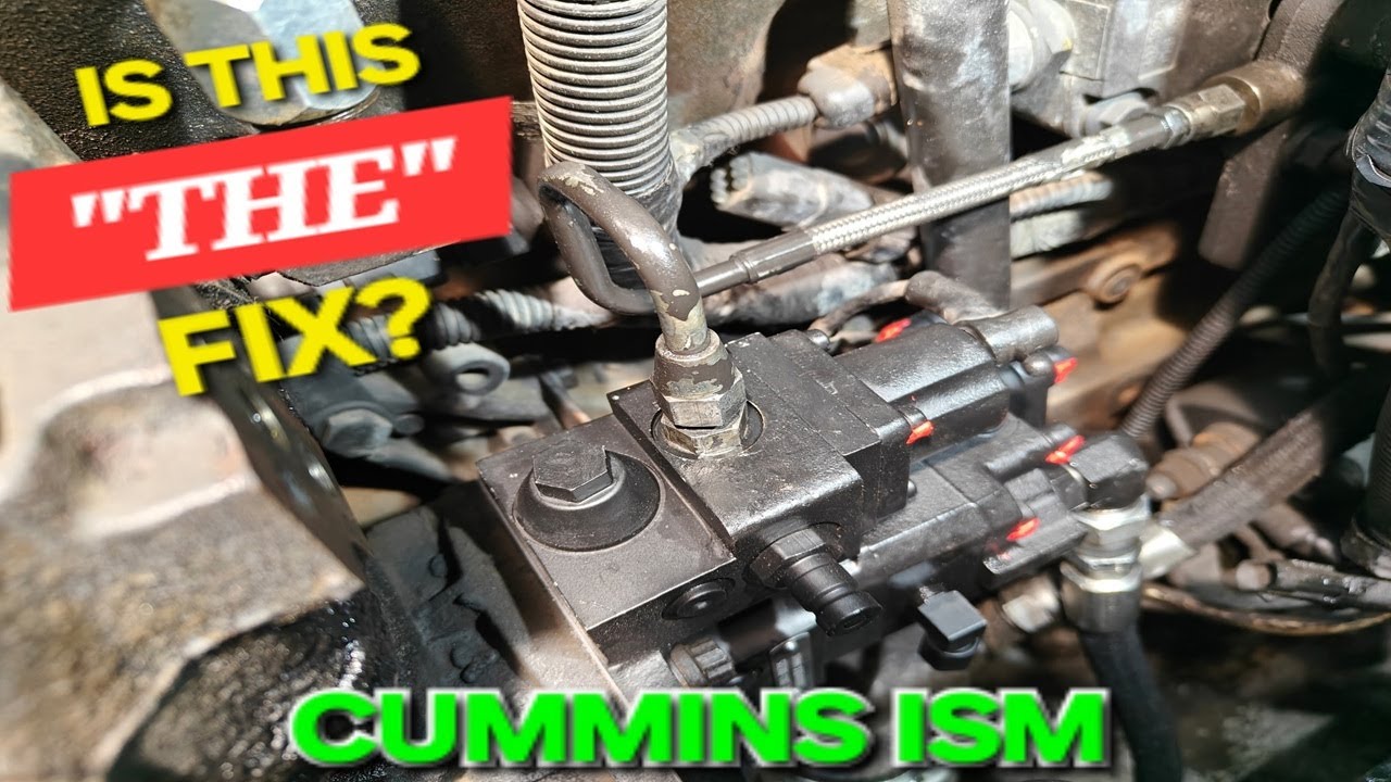CUMMINS LOW POWER NO BOOST FUEL PUMP HAD RUST RUN THROUGH IT! 1